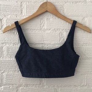 Outdoor Voices Double-Time Bra, Navy, Small